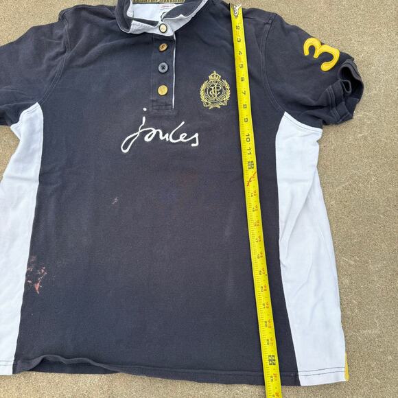 Joules Equestrian Polo Shirt - Navy, Crest, Size XL - Picture 8 of 8